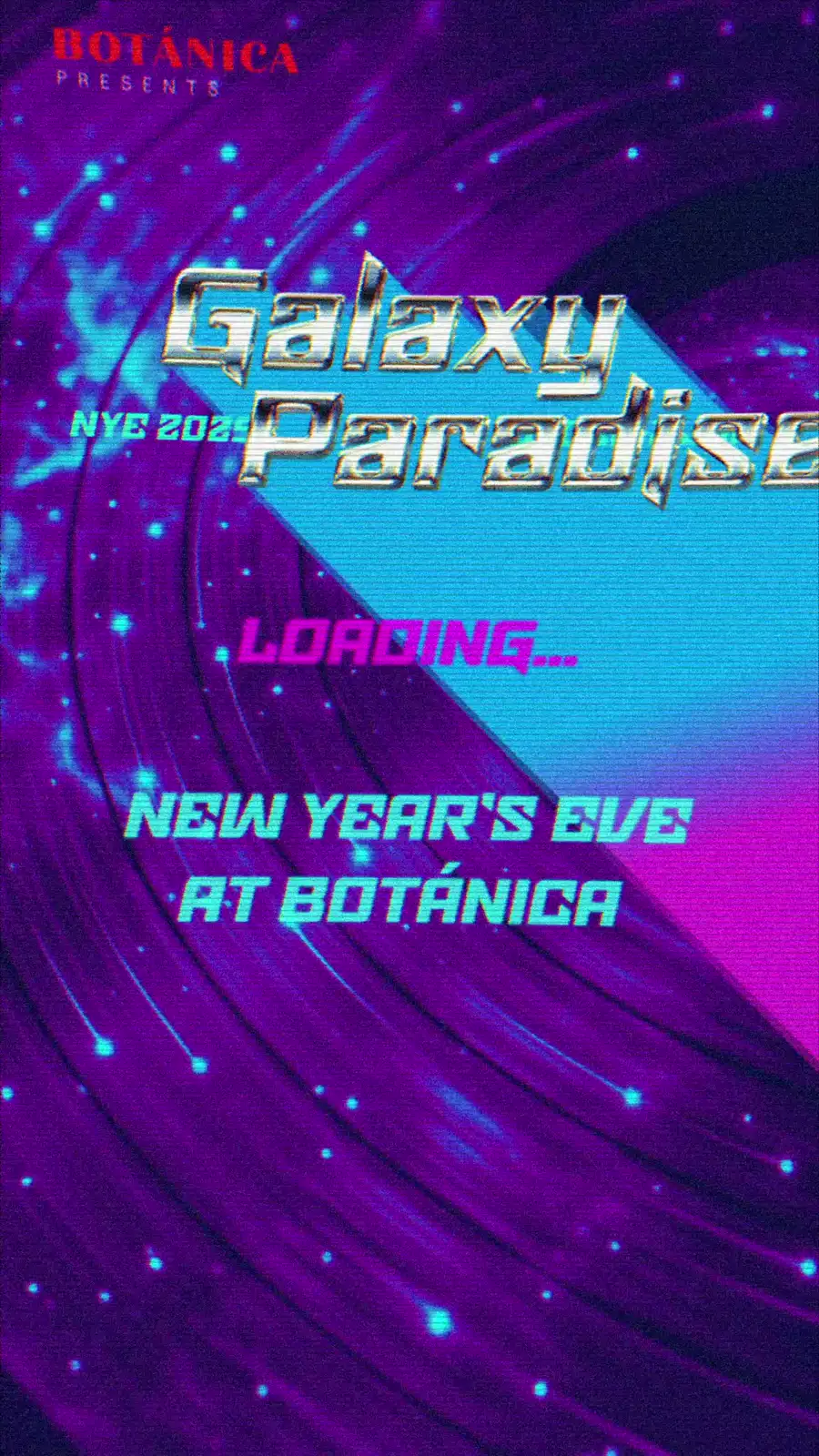Frame from the Botanica NYE launch animation