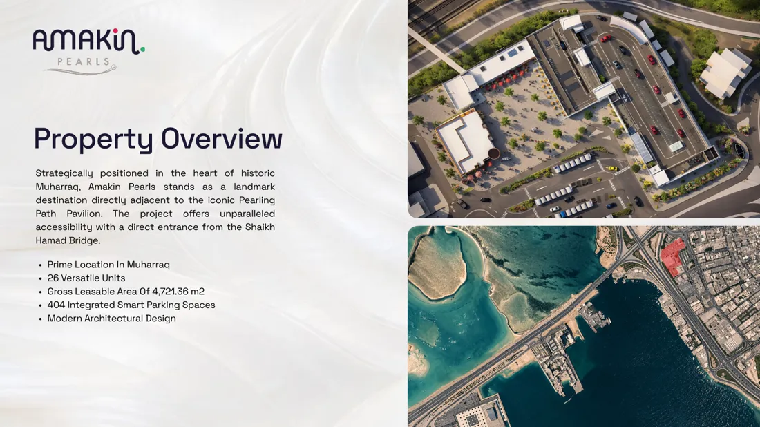 Amakin Pearls leasing pack spread with location aerials