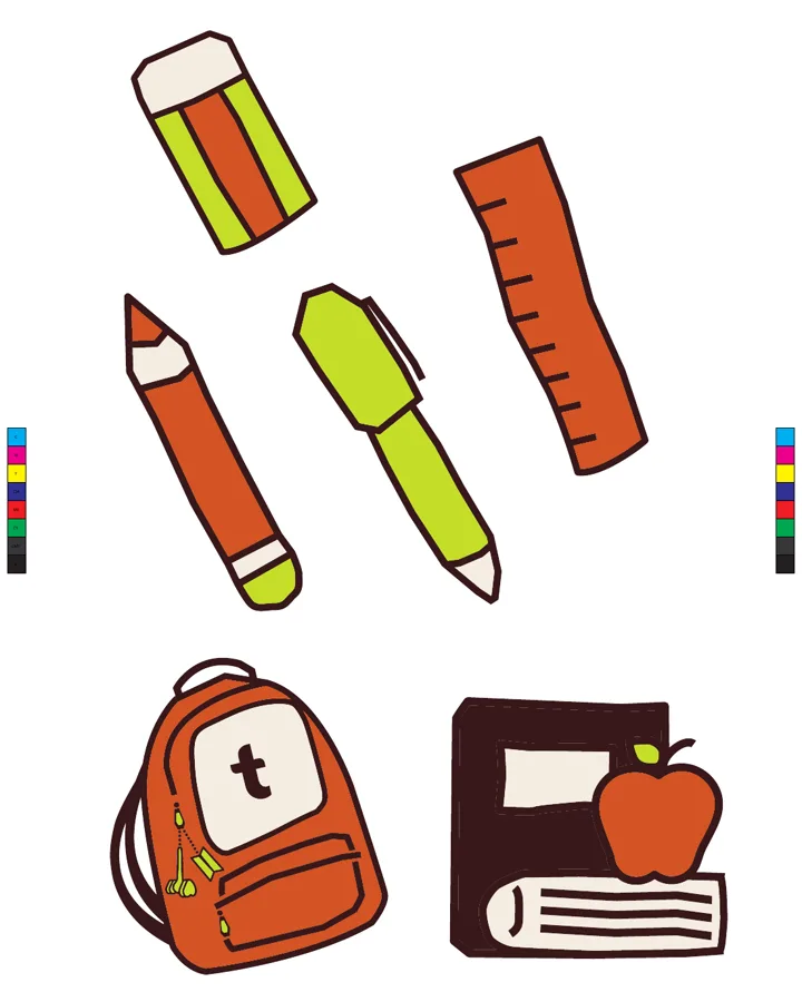 talabat back-to-school sticker set