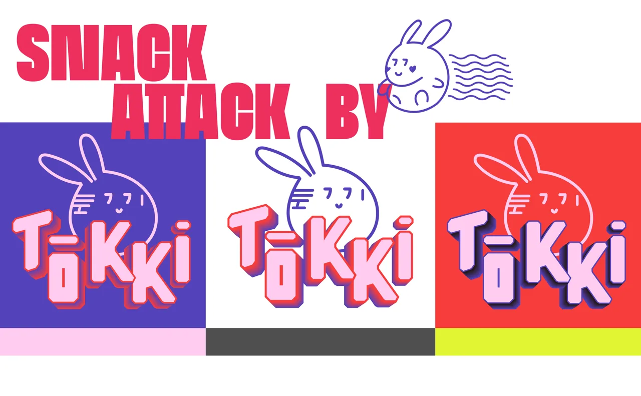 Tokki wordmark variations from the visual identity